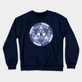 Monochrome Pyramid Eye Crewneck Sweatshirt